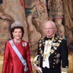 La Reina Sofía junto a numerosos miembros de la realeza, en la fastuosa cena por el 80 cumpleaños del rey Carlos Gustavo de Suecia