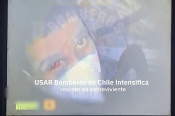 Hernán, el portero de un edificio atrapado bajo 140 toneladas de escombros, rescatado ocho días después del terremoto