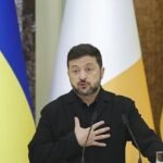 Zelenski visita a Burnham un día después del ataque de Ucrania a un barco ruso que llevaba armas a Irán