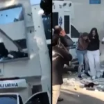 El terremoto de Colombia, en primera persona: una fachada se desprende en plena calle de Cali