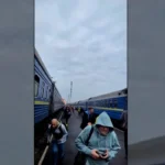 Así impactó un dron ruso el domingo sobre un tren cerca de la frontera Ucrania-Polonia