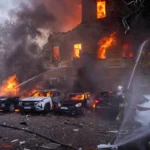 Drones a reacción rusos atacan la Academia Nacional de Ciencias y un gran hospital en Kiev